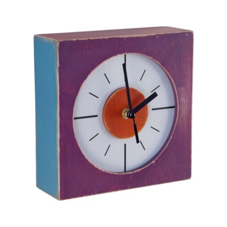 KwadrokOLOr FioleTT Clock Wood Studio