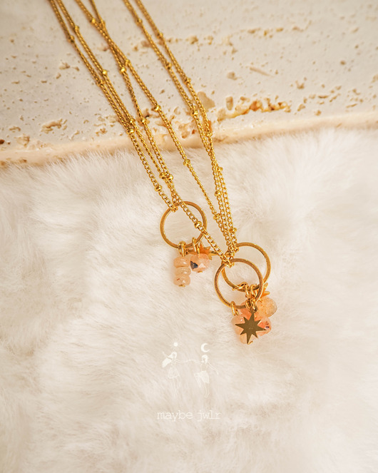 złote naszyjniki Łańcuszek z intencją Radość i Optymizm