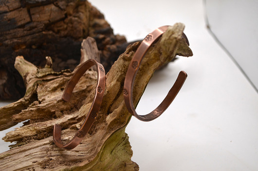 bransoletki - inne Bransoleta miedziana handmade