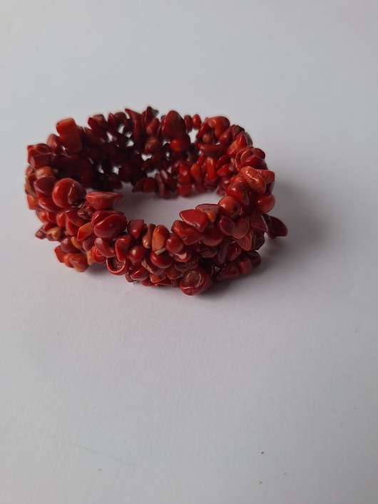 bransoletki z kamieni naturalnych Bransoletka z czerwonego korala