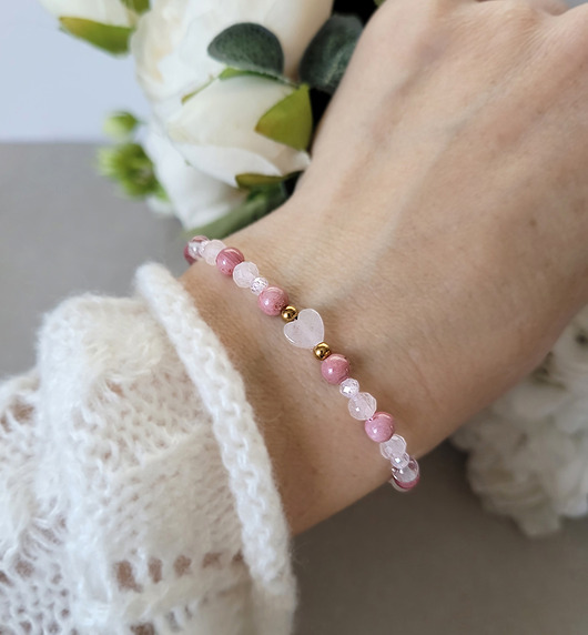 bransoletki z kamieni naturalnych MIŁOŚĆ i oczyszczenie z sercem