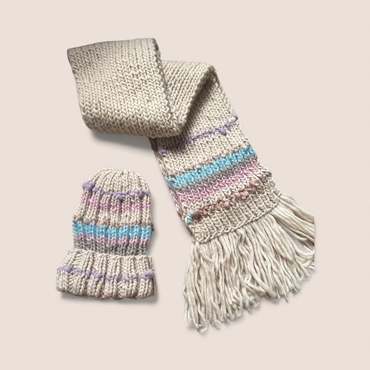 czapki damskie Komplet czapka i szal