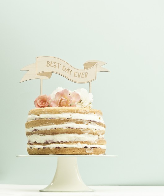 Cake topper best day ever methodshop