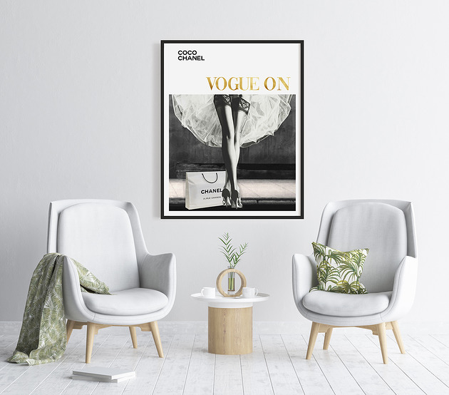 Chanel Vogue, plakat, obraz Pas De LArt