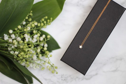 złote naszyjniki 16k Gold Plated Little Star Necklace