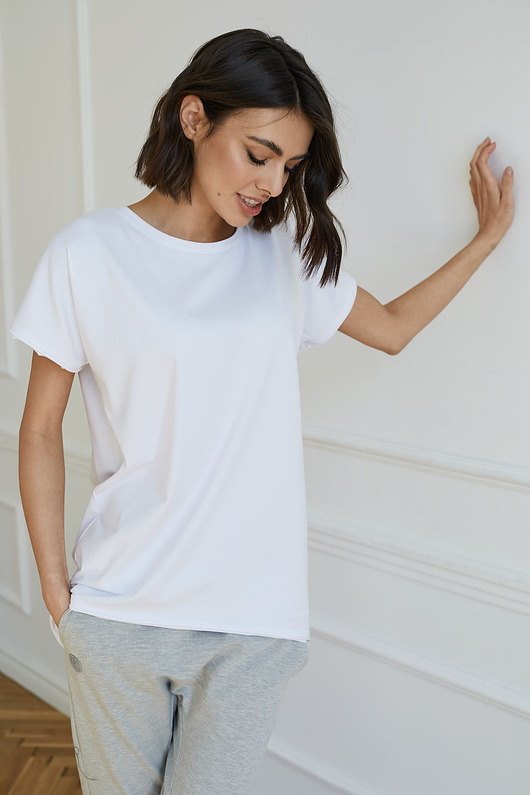 T-SHIRT LILY biały Flawless