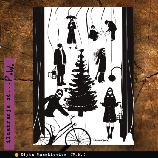 Świąteczne Miasteczko - kartki - 5 szt. Parallel World