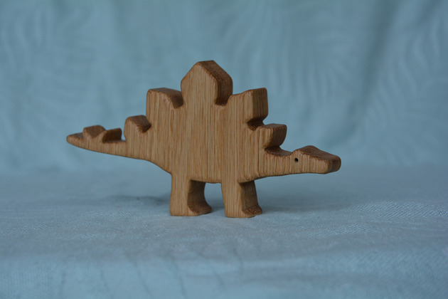 klocki i zabawki drewniane Drewniany dinozaur Stegozaur