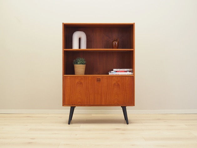 regały i półki Regał tekowy, duński design, lata 70, produkcja: Dania