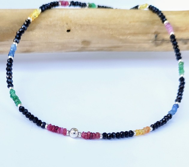 chokery Naszyjnik z kamieniami szlachetnymi