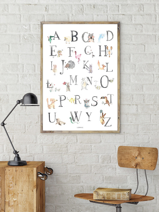 Plakat ALFABET HI LITTLE