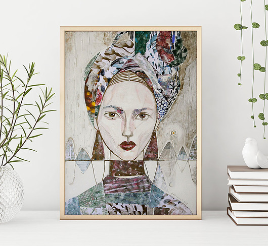 plakaty Plakat Kobieta w turbanie