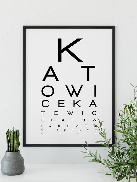 Plakat Katowice - 50x70cm ScandiMyLove