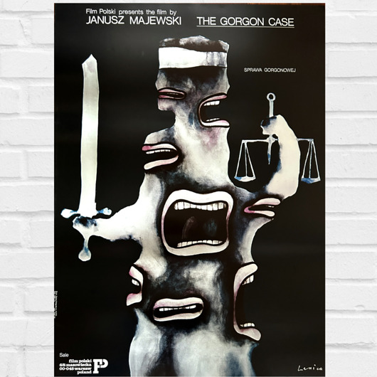 plakaty Oryginalny plakat filmowy SPRAWA GORGONOWEJ aut. Jan Lenica, 1977