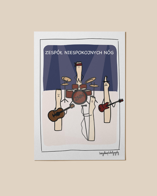 plakaty Plakat - Zespół niespokojnych nóg
