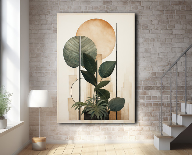plakaty Tropikalne liście - Plakat - Loft, Minimalizm #1