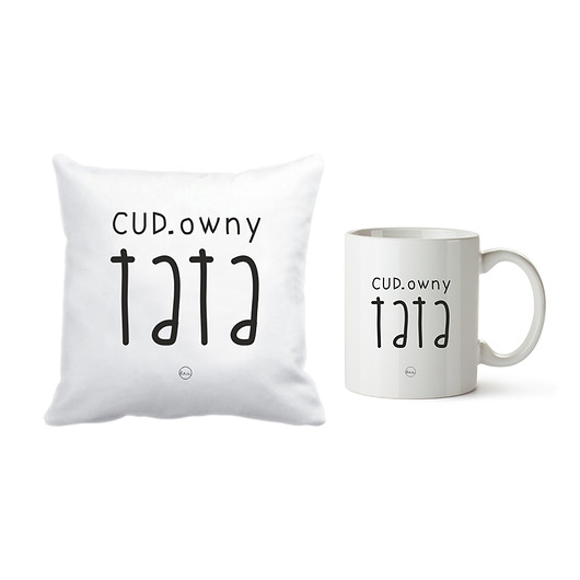 zestaw. kubek i poszewka. cud.owny tata Love Life and Forest