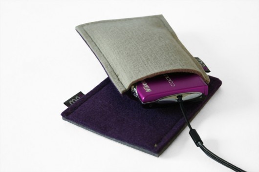 Iphone Etui Violet&Beige moo studio