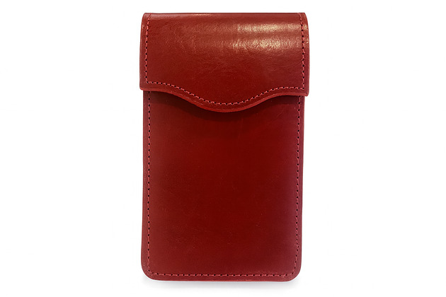 piórniki Etui na 5 piór lub długopisów czerwono- bordowe