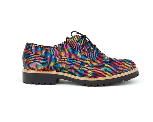 SKÓRZANE PÓŁBUTY ZAPATO 258 KWADRATY Zapato