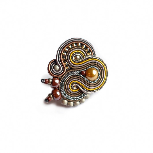 Isadora- pierścionek sutasz Mró Soutache