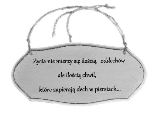 Zawieszka - życiowe cytaty  Spatium