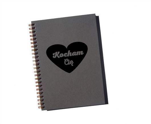notatniki i albumy Kocham Cię, notatnik