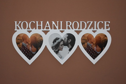 ramki na zdjęcia Multirama ramka na zdjęcia Kochani Rodzice mdf 3 zdjęcia