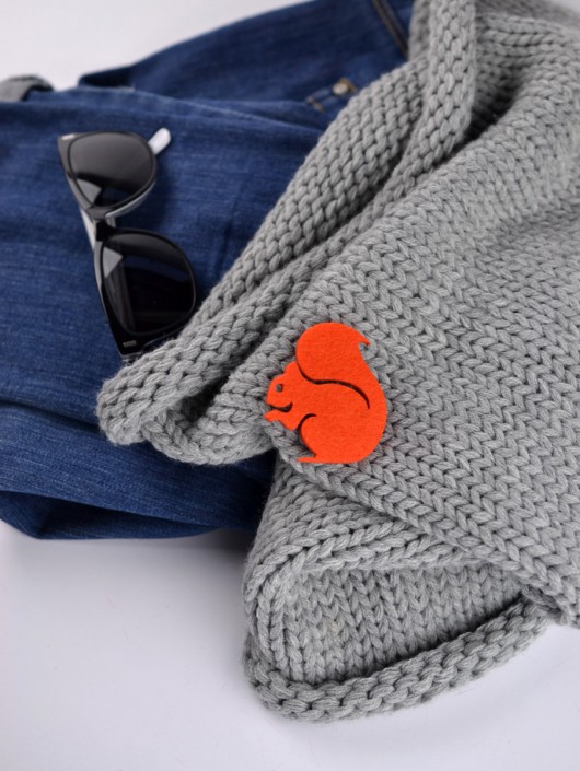 Wiewiórka felt label