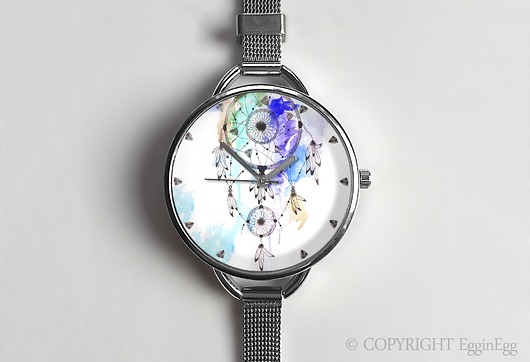Zegarek z dużą tarczką Dreamcatcher II - 0872WS EGGinEGG