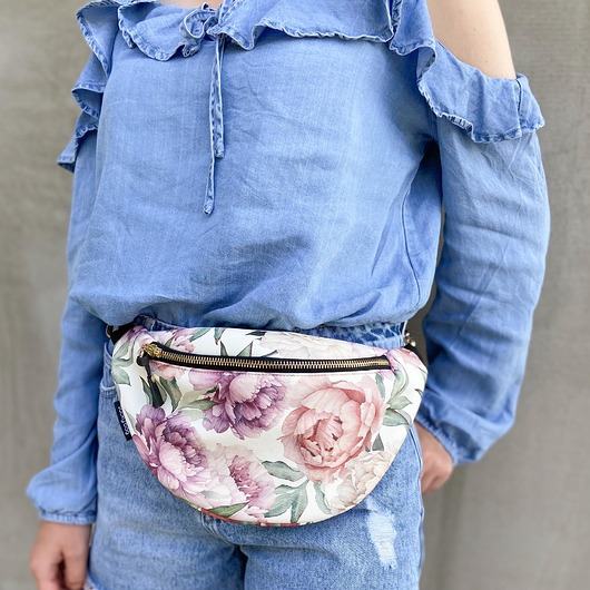 Nerka piwonie syntetyczna skóra sacky bag
