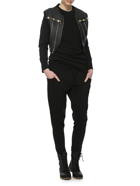 Spodnie czarne YY600077_RAL9005 YULIYA BABICH