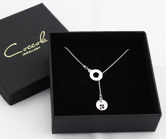 Srebrny naszyjnik koniczynka SK11 Coccola JEWELLERY