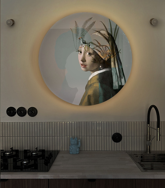kinkiety Lampa Ścienna - Dots Lighting Nature Girl With The Pearl