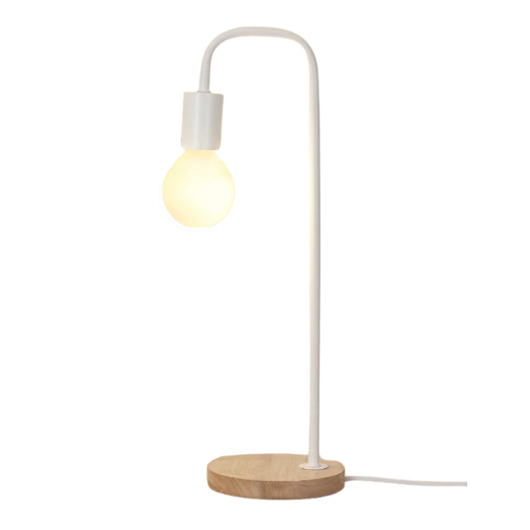 lampy stołowe Lampka biurkowa lampka nocna stołowa lampka na biurko biała LED E27