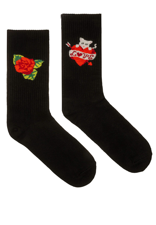 skarpetki męskie Skarpetki sportowe z bawełny organicznej zakochane koty