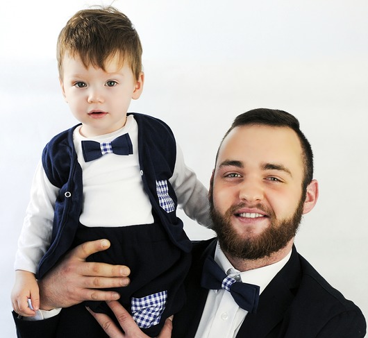 muszki i krawaty Komplet Tata i Syn: Mam Cię Na Muszce