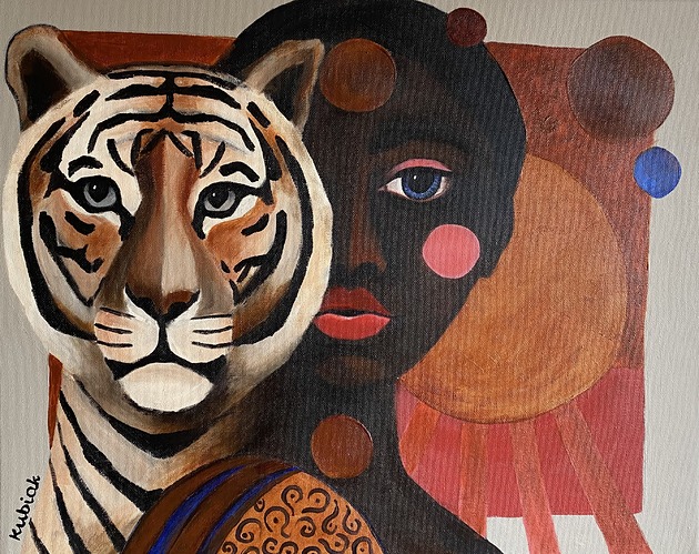 obrazy Tygrysica / Magda Kubiak 50x60 cm