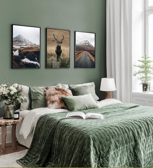 plakaty PLAKATY góry galeria ścienna foto jeleń