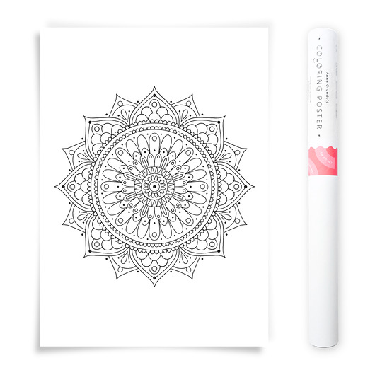 plakaty Plakat do Kolorowania Mandala 50x70cm