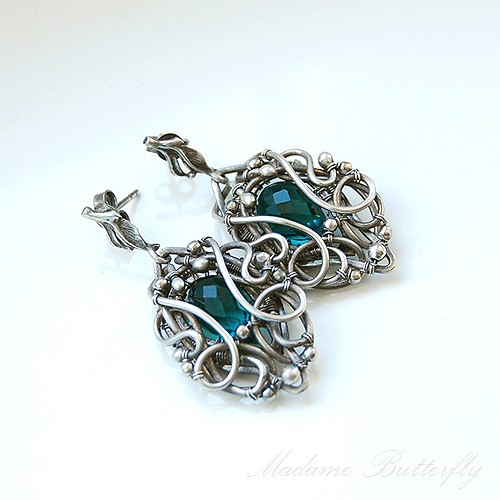 Teal Blue Madame Butterfly