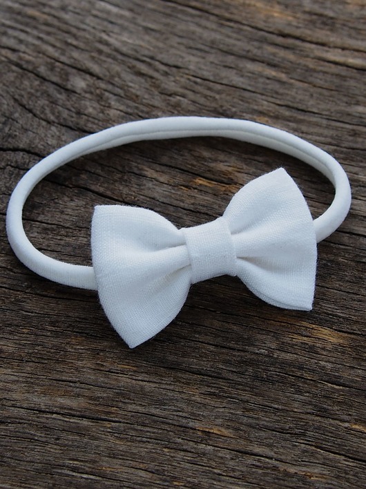 Opaska do włosów z kokardką LINEN BOW Momilio