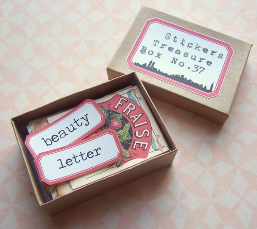 Stickers Treasure Box No.37 - naklejki w pudełku Not Only Paper