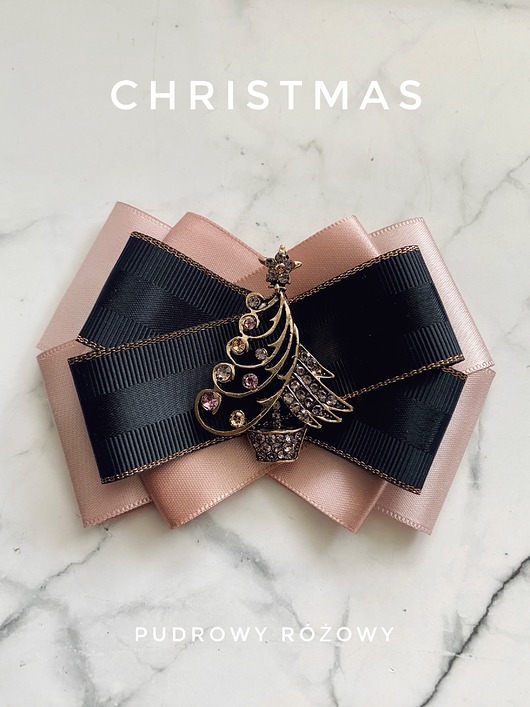 broszki Modowa Brosza z Choinką z kryształkami Mikołajki Święta