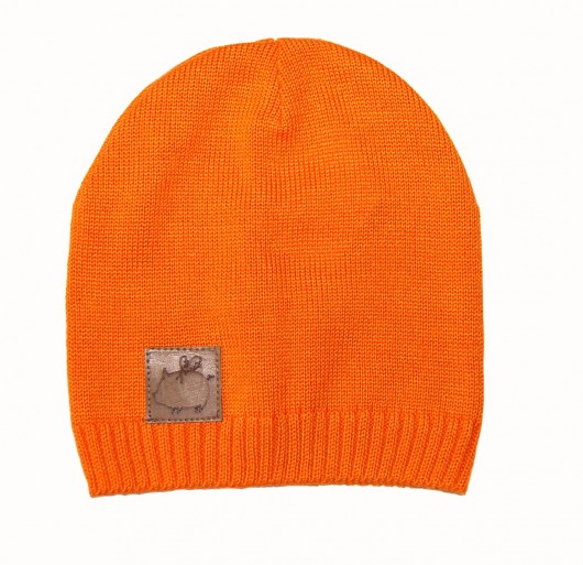 Dzianinowa czapeczka ORANGE Le petit cochonnet