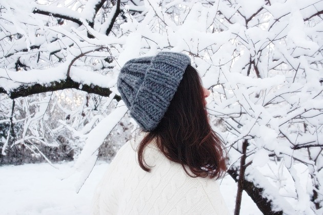 czapki damskie Szara czapka  beanie wełna peruwiańska alpaka