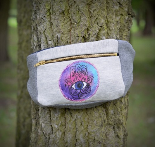 Nerka malowana ręcznie BOHO ivy style