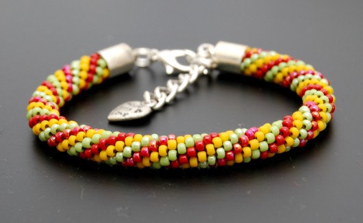 Bransoletka koralikowa rasta MadeByInati