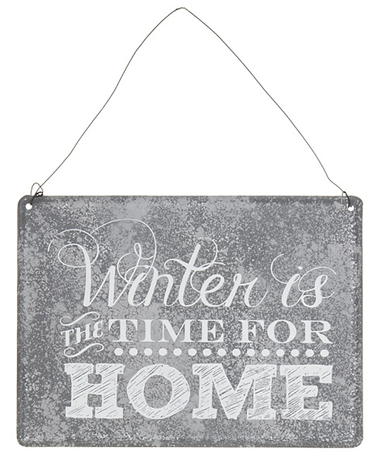 Tabliczka metalowa TIME FOR HOME MIA home