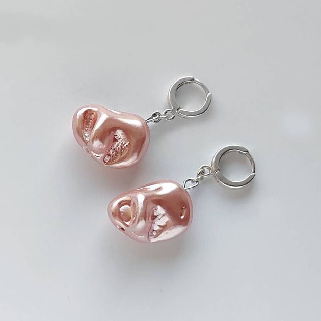 kolczyki z kamieniami Kolczyki OKRĄG